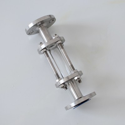 Sanitary Stainless Steel Flange Ending Straight Sight Glass