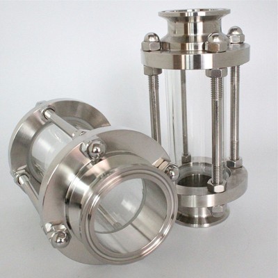 Stainless steel Sanitary welded Union Type View Sight Glass for tank